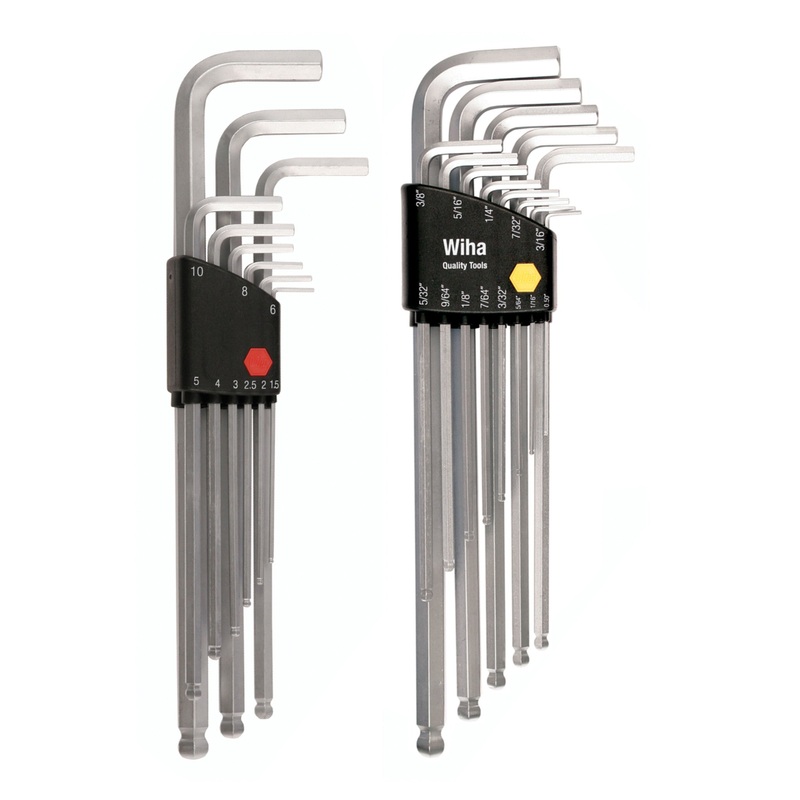 22 Piece Ball End Hex L-Key Set - Inch - Metric