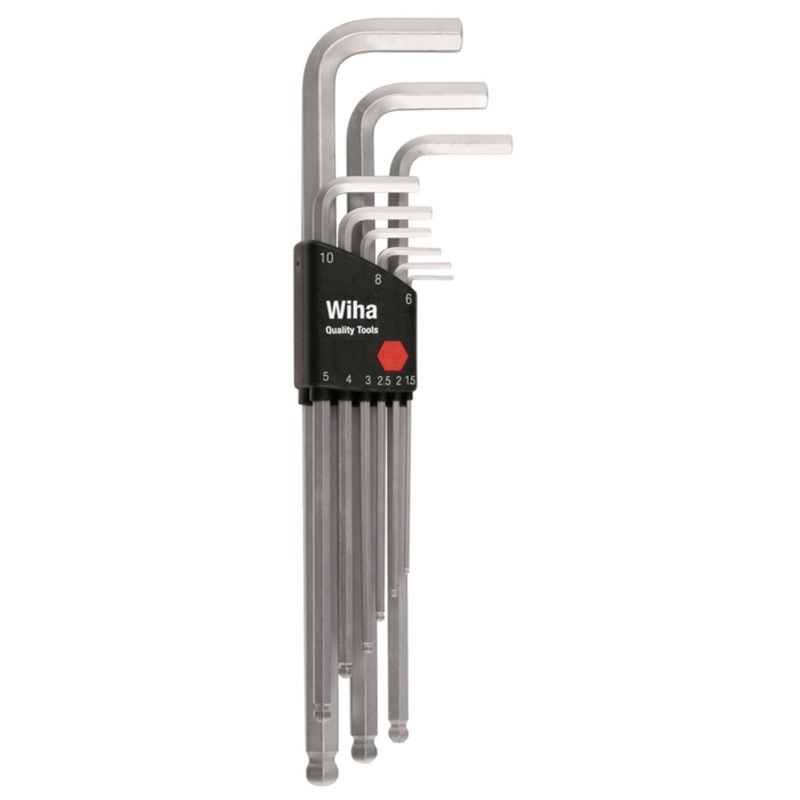 9 Piece Ball End Hex L-Key Set - Metric