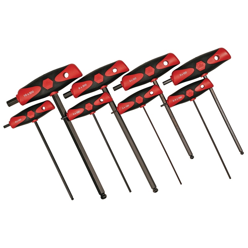 8 Piece SoftGrip Hex T-Handle Metric Set