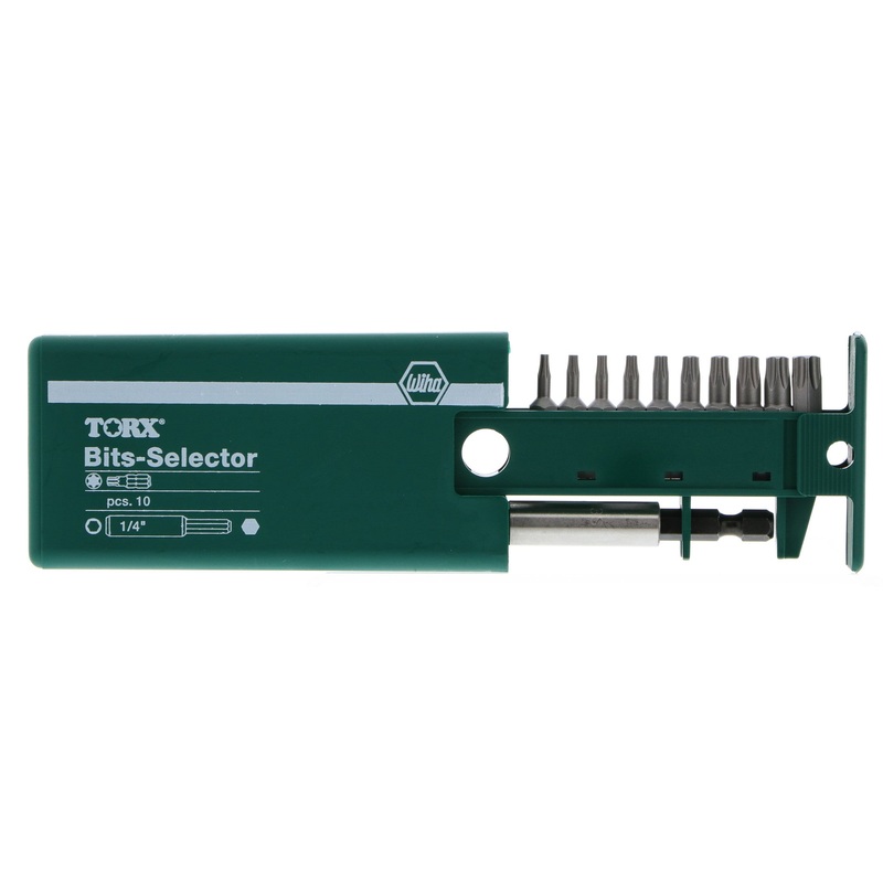 11 Piece Torx Bits-Selector and Magnetic Bit Holder Set - T7-T40