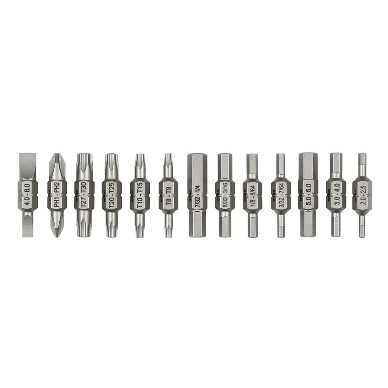 13 Piece Double End Bit Reload Set for Industrial 26-In-1 Ultra Driver (77792)