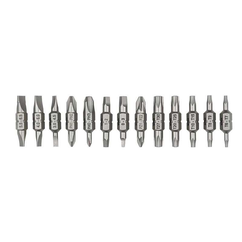 13 Piece Double End Bit Reload Set for Technicians 26-In-1 Ultra Driver (77791)
