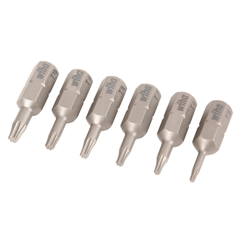 6 Piece Torx Insert Bit Set - T5 - T10 x 25mm