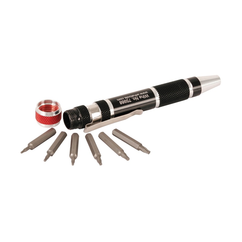 7 Piece Pocket Clip Torx MicroBit Set