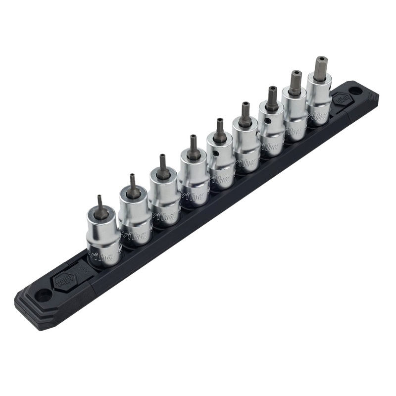 9 Piece 3/8" Drive Security Hex Bit Socket Set - SAE