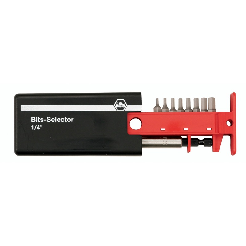 9 Piece Hex Metric Bits-Selector and Magnetic Bit Holder Set - 1.5mm-8.0mm