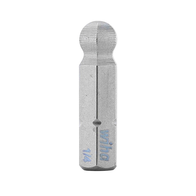Ball End Hex Bit 1/4 - 25mm - 10 Pack