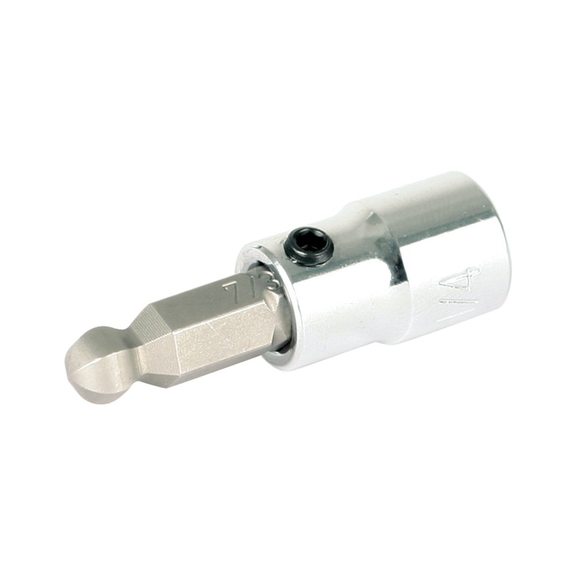 Ball End Hex Bit Socket 1/4" Drive 7/32"