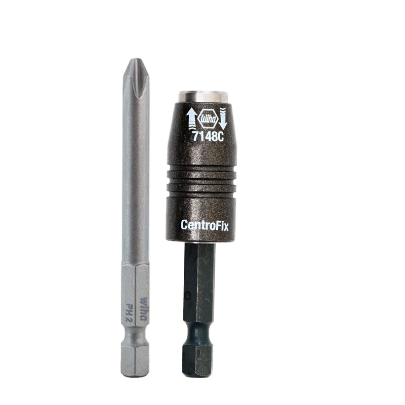 CentroFix 1/4" Quick Release Bit Holder with Bit Phillips #2