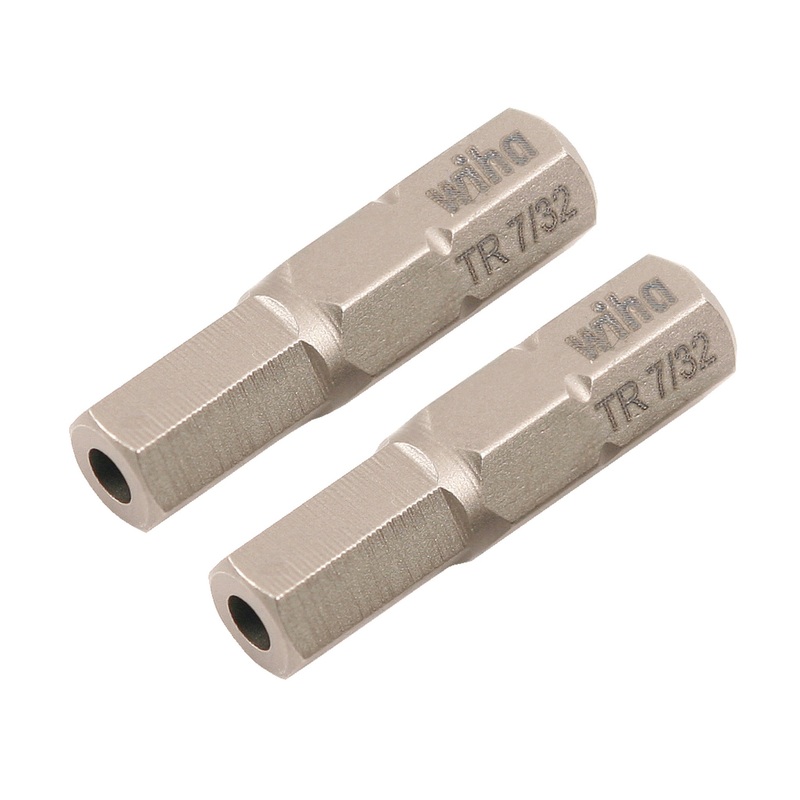 Security Hex Bit 7/32 - 25mm - 2 Pack