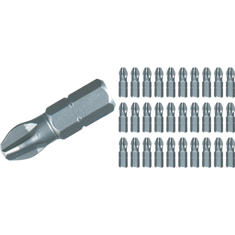 Phillips Contractor Bit #3 - 25mm - 30 Pack