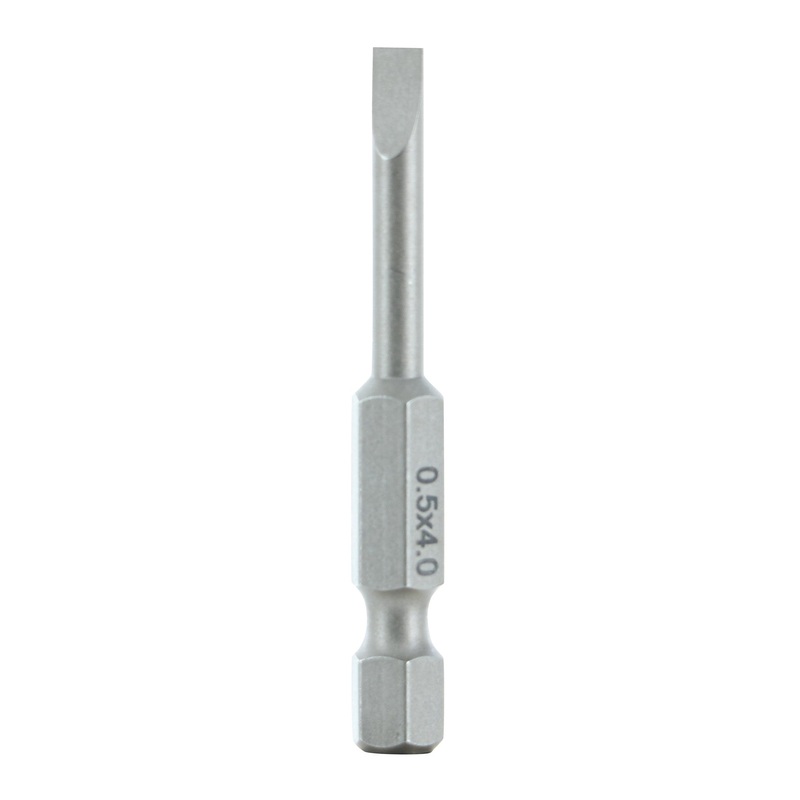 Slotted Bit 4.0 x .5 - 50mm -  10 Pack