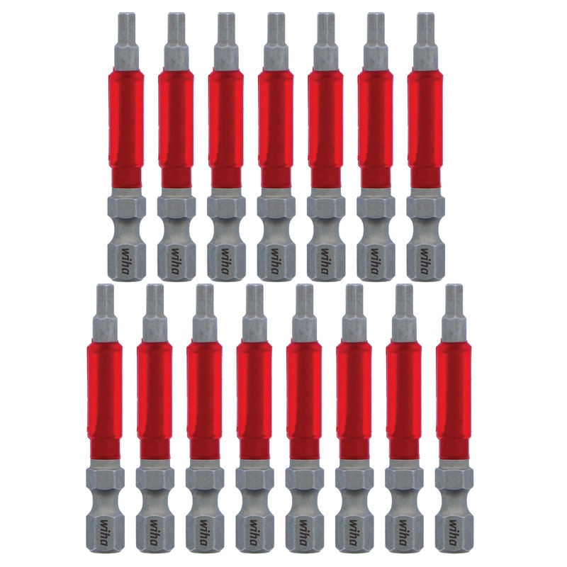 MaxxTor Impact Bit Hex 1/8" - 49mm - 15 Pack