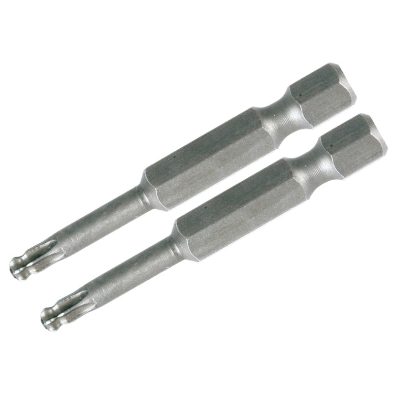 Torx Ball End Bit T10 - 50mm -  2 Pack