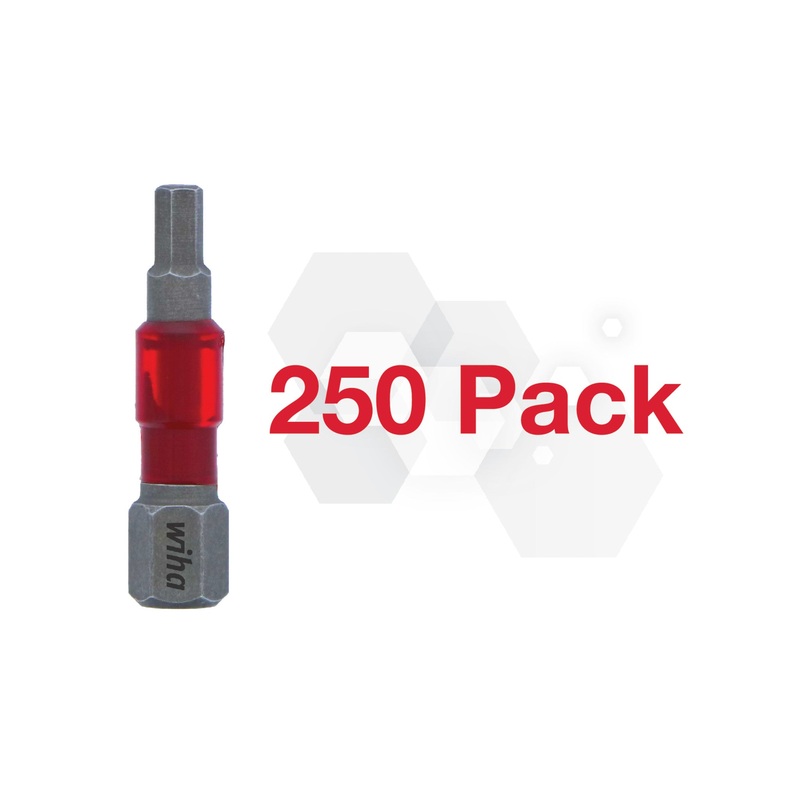 MaxxTor Impact Bit Hex 1/8" - 29mm - 250 Pack