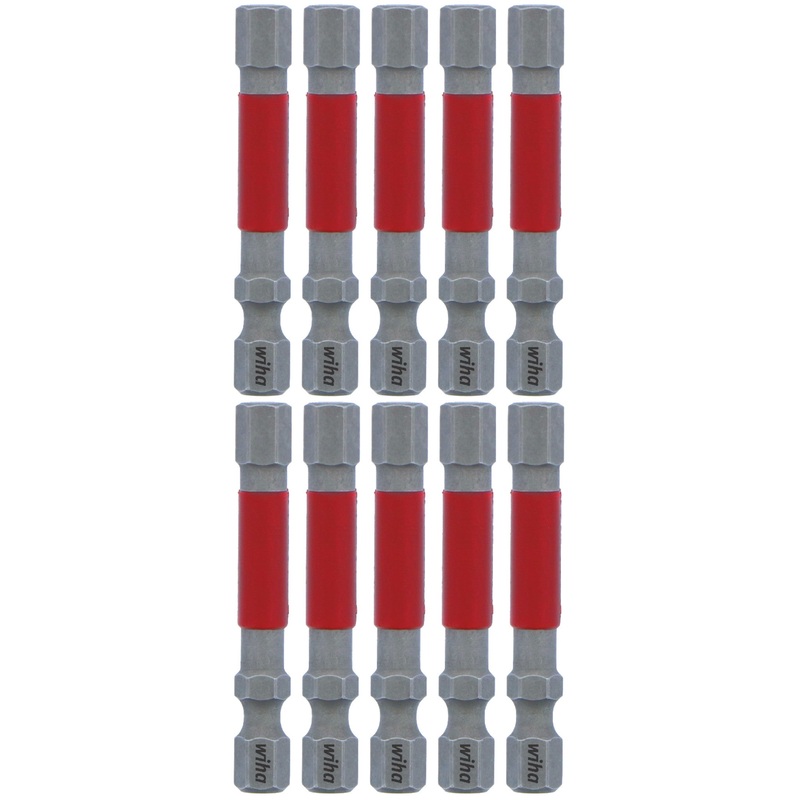 MaxxTor Impact Power Bit Hex 1/4" x 49mm - 10 Pack