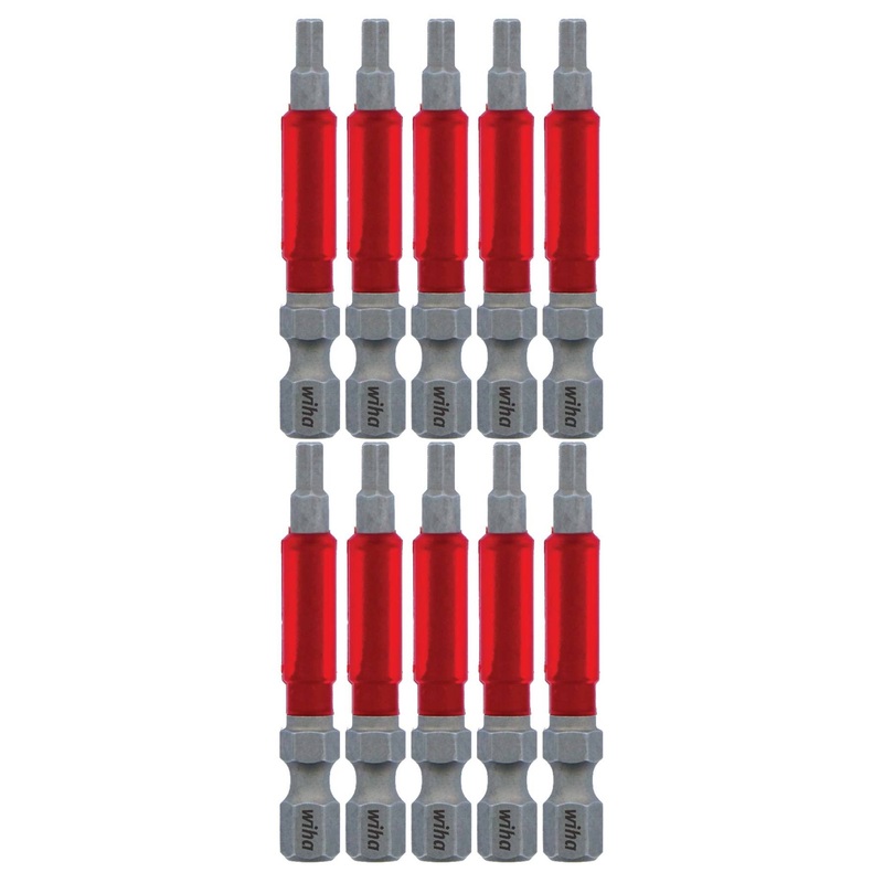 MaxxTor Impact Power Bit Hex 1/8" x 49mm - 10 Pack