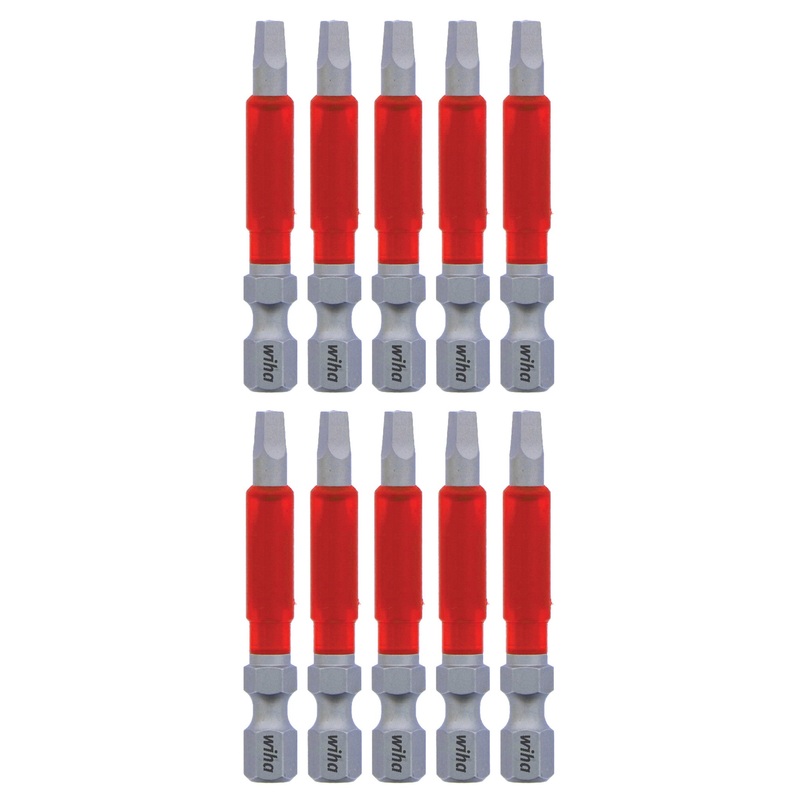 MaxxTor Impact Power Bit Square #2 x 49mm - 10 Pack