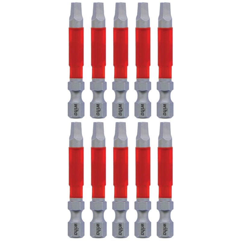 MaxxTor Impact Power Bit Square #3 x 49mm - 10 Pack