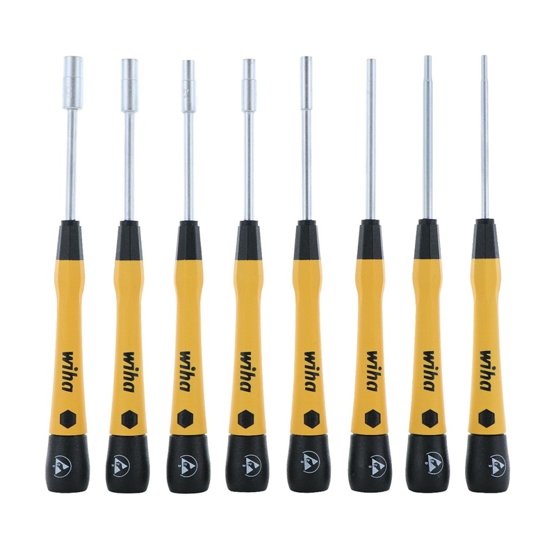8 Piece ESD Safe Picofinish Precision Nut Driver Set - Metric