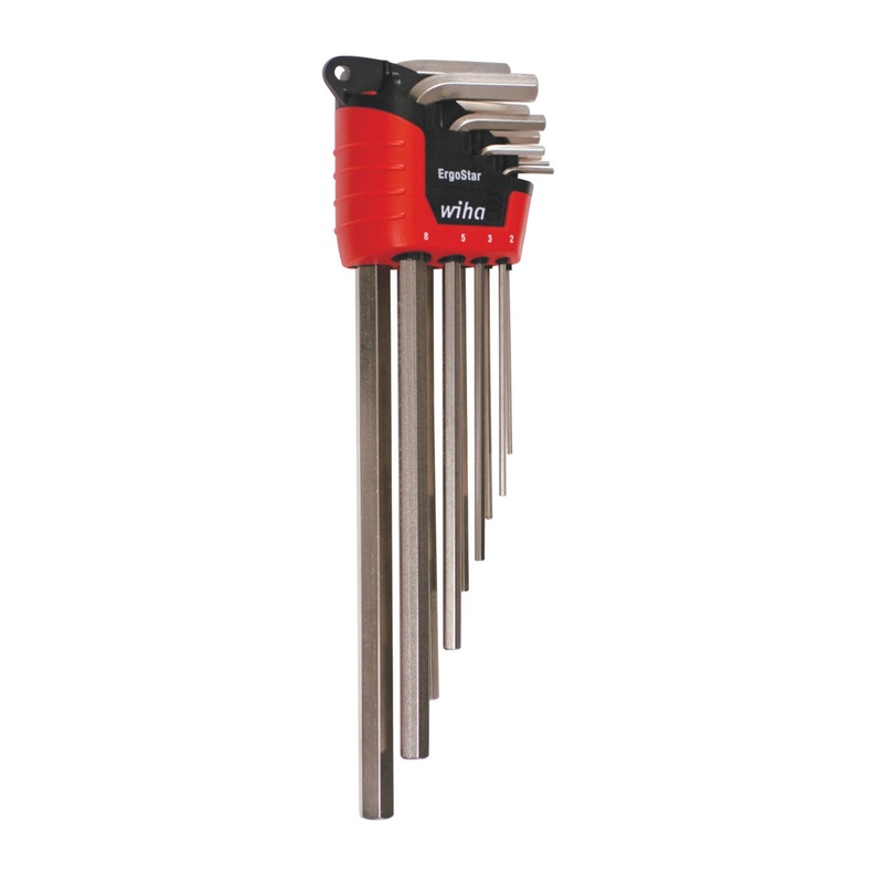 9 Piece Hex L-Key Long Arm Set - Metric