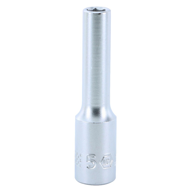 6 Point - 1/4 Inch Drive Deep Socket - 5.0mm x 50mm