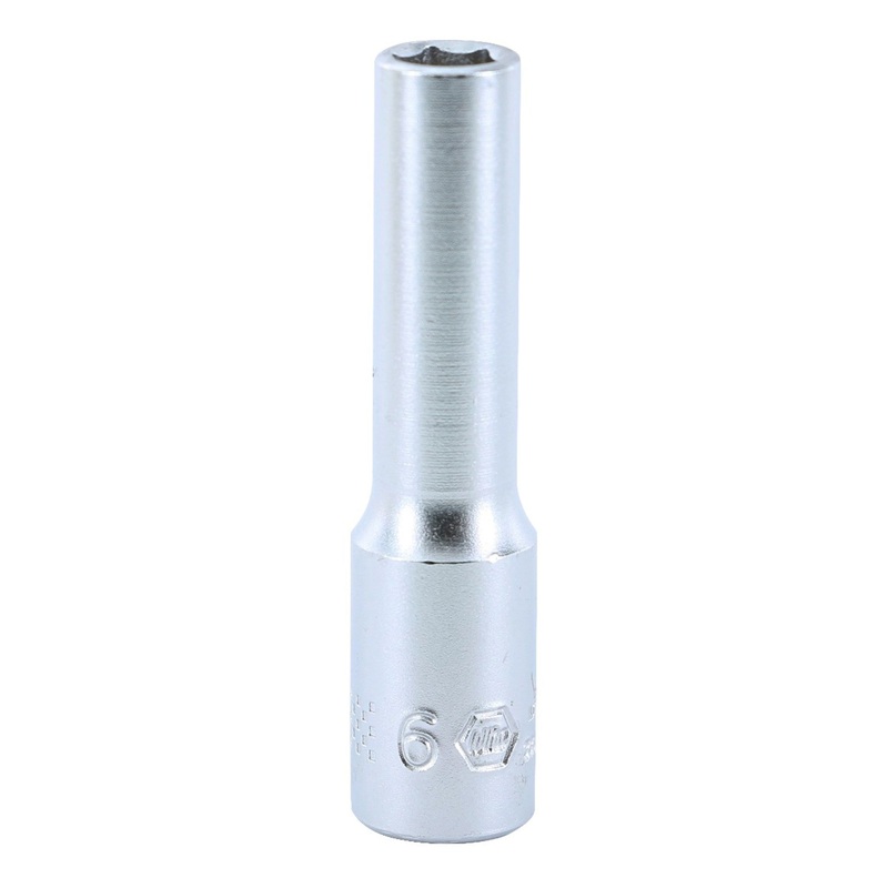 6 Point - 1/4 Inch Drive Deep Socket - 6.0mm x 50mm