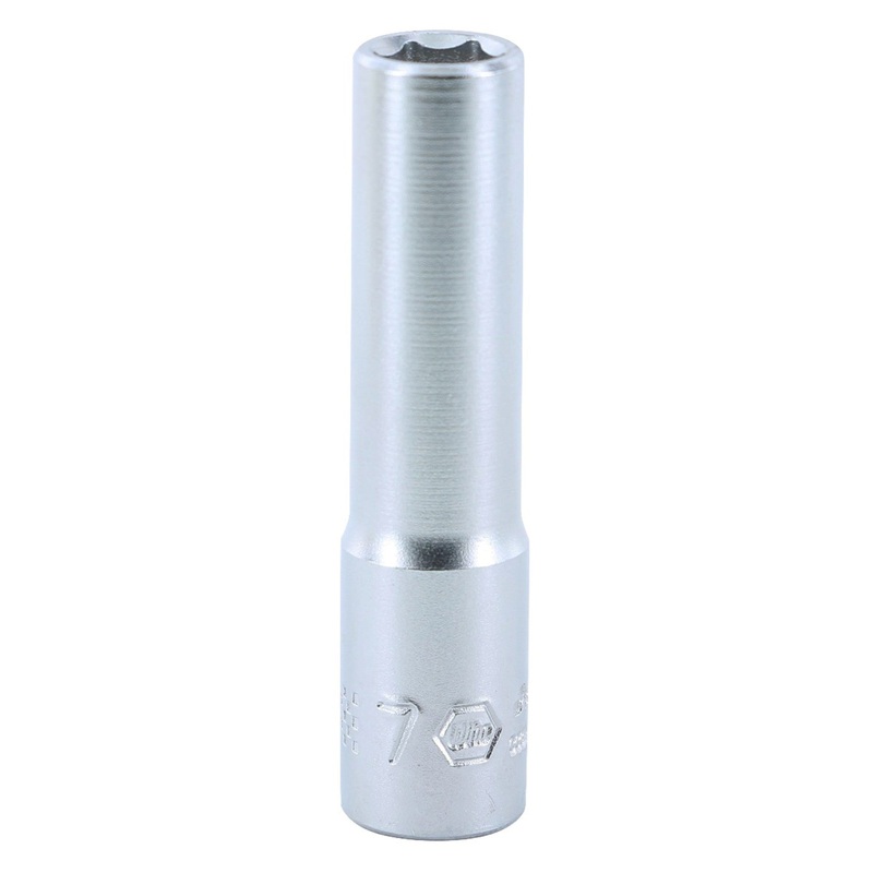 6 Point - 1/4 Inch Drive Deep Socket - 7.0mm x 50mm