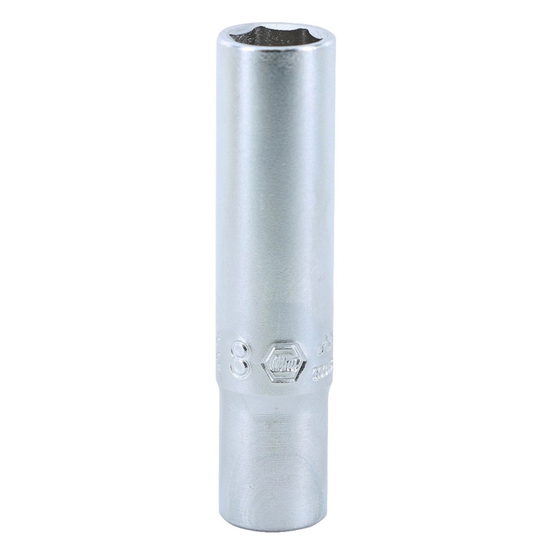 6 Point - 1/4 Inch Drive Deep Socket - 8.0mm x 50mm