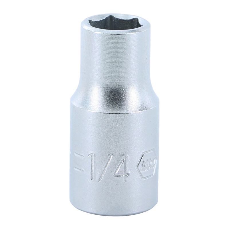6 Point - 1/4 Inch Drive Socket - 1/4" x 25mm
