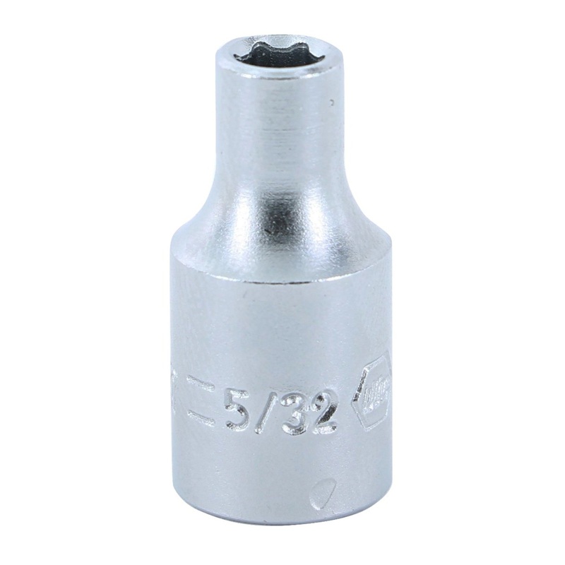 6 Point - 1/4 Inch Drive Socket - 5/32" x 25mm