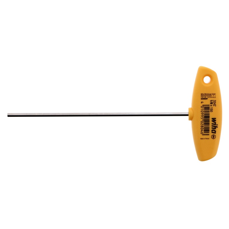 Classic Grip Hex SAE T-Handle 1/8"