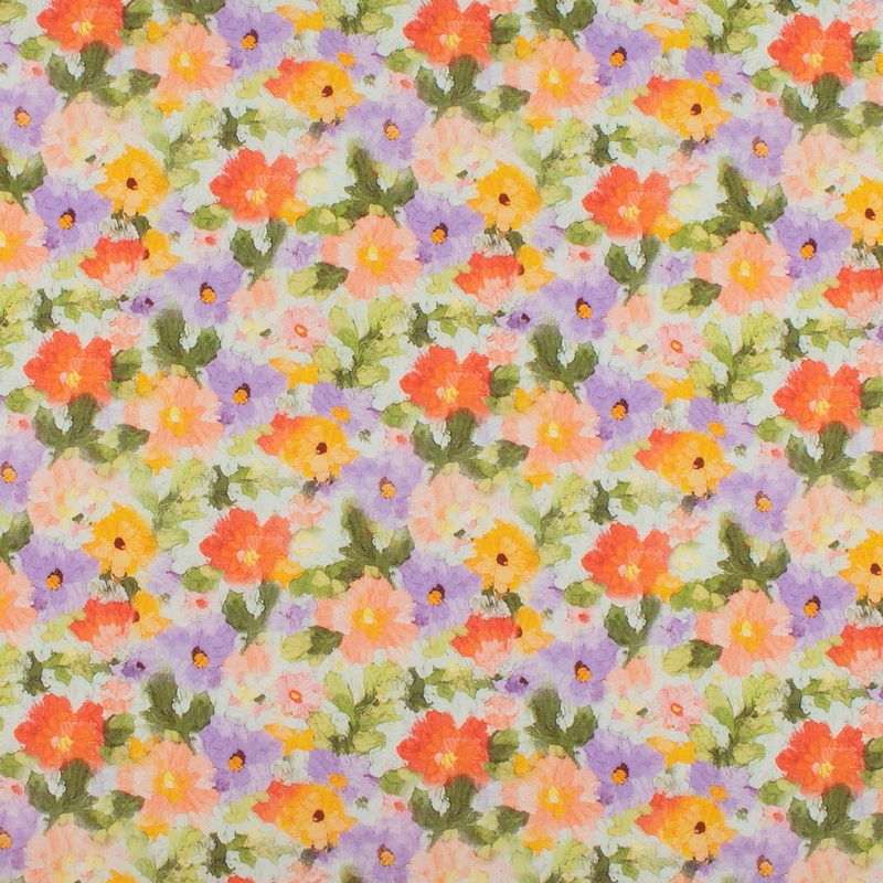 Printed Cotton - IN BLOOM - 004 - Green