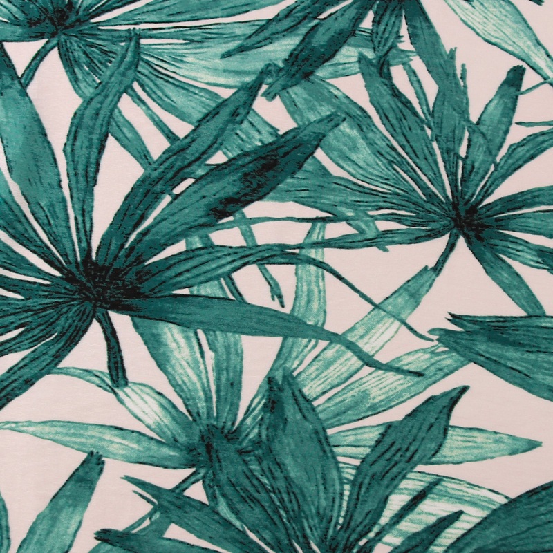 Printed Viscose - TROPICAL - 019 - Light Pink