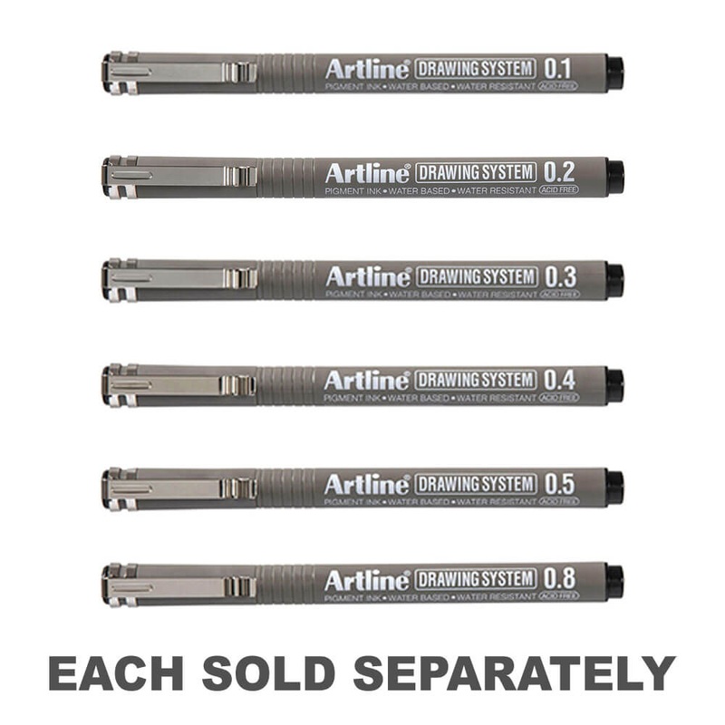Systme de dessin Artline Pen 12pcs (noir)