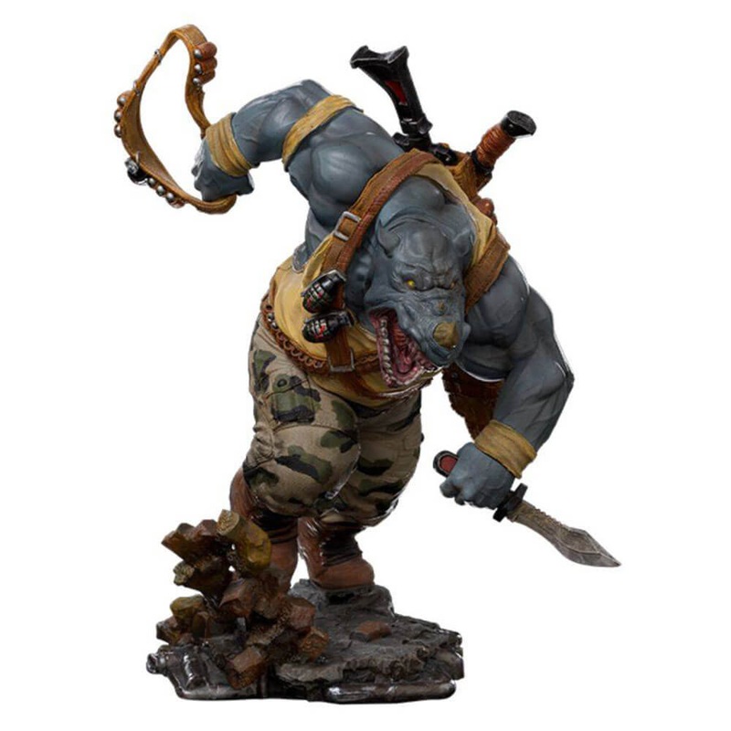 Teenage Mutant Ninja Turtles Rocksteady 1:10 Statue  l'chelle