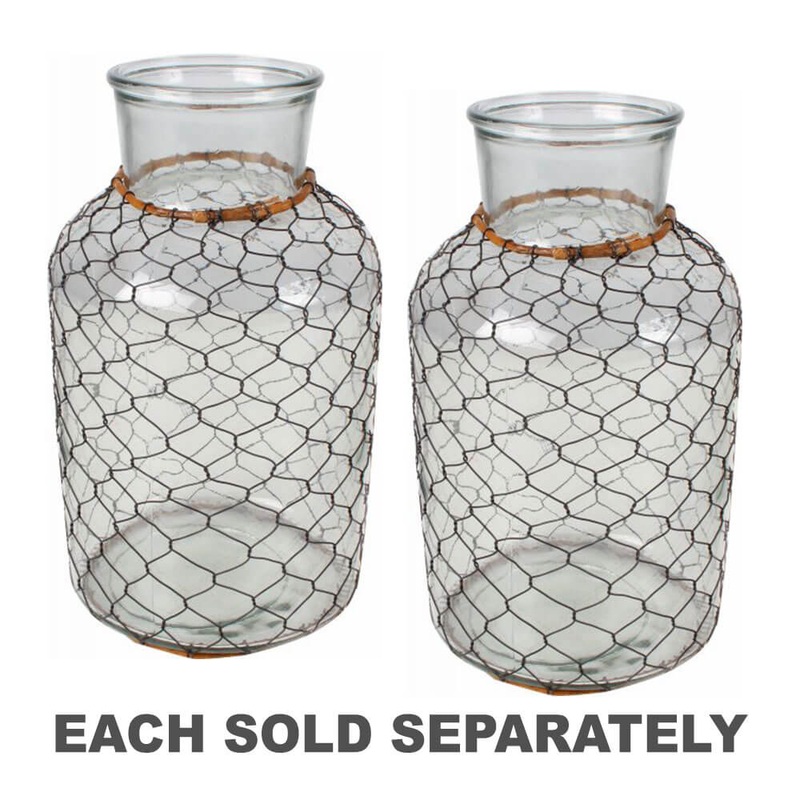 Vase en verre Sia avec fil